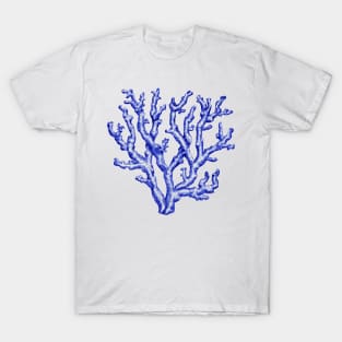 Blue and white sea coral T-Shirt